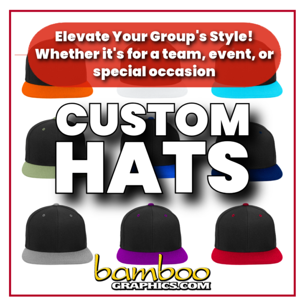 Custom Hats | Quantities of 12, 24 or 36