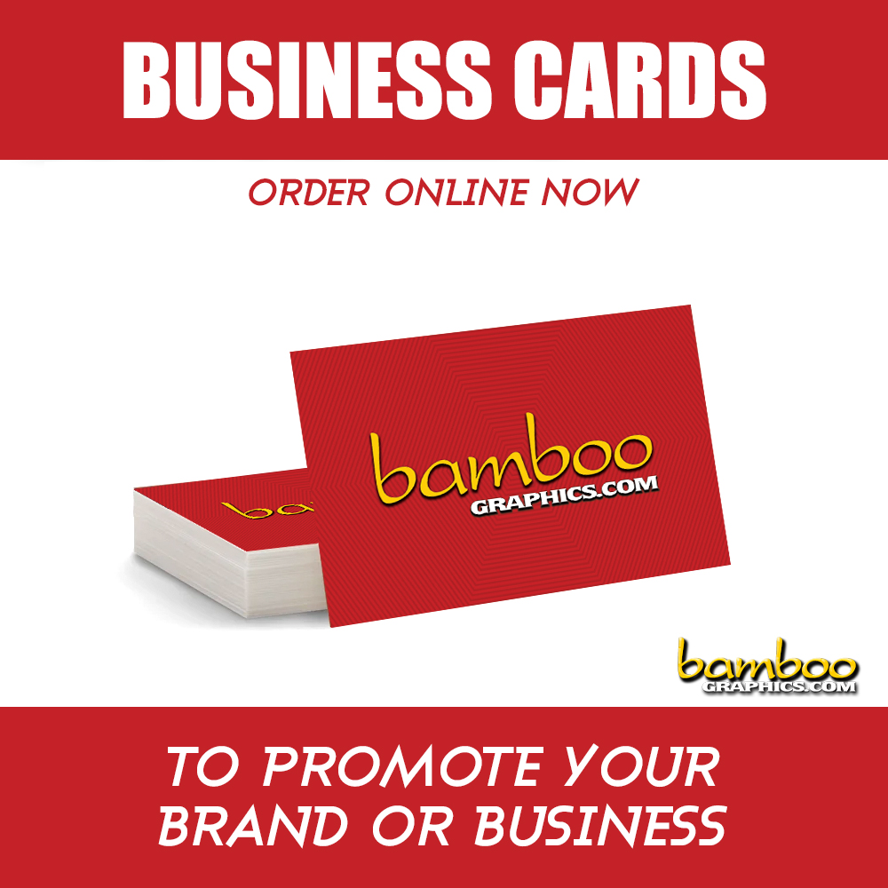 Business card printing by Bamboo Graphics